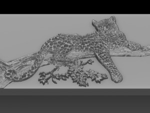cheetah relief 3D Baskı Modeli