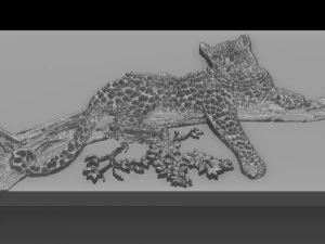 cheetah relief 3D Print Model