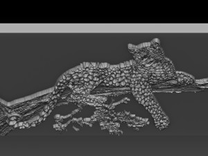 cheetah relief 3D Baskı Modeli
