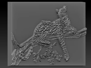 cheetah relief 3D Print Model
