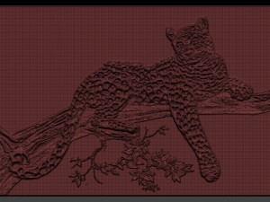 cheetah relief 3D Baskı Modeli