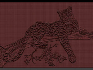 cheetah relief 3D Print Model