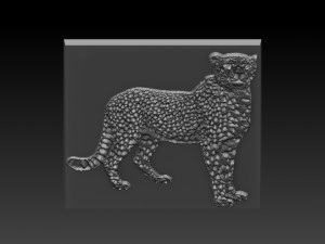 cheetah relief 3D Print Model