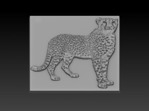 cheetah relief 3D Print Model