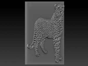 cheetah relief 3D Print Model