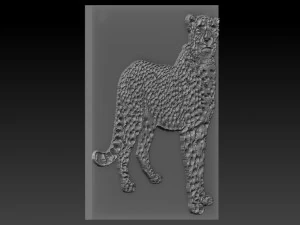 cheetah relief 3D Print Model
