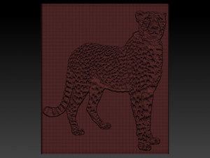 cheetah relief 3D Print Model