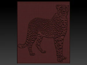 cheetah relief 3D Print Model