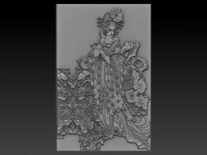 chinese woman relief 3D Принт Модель