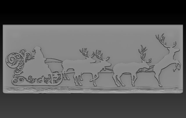 christmas relief Model do druku 3D .c4d .max .obj .3ds .fbx .stl .blend