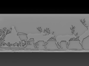 christmas relief 3D Принт Модель