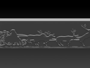 christmas relief Model do druku 3D