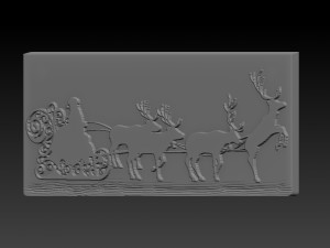 christmas relief Model do druku 3D
