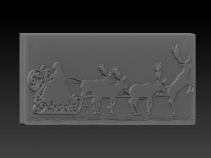 christmas relief Model do druku 3D