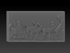 christmas relief 3D Print Model