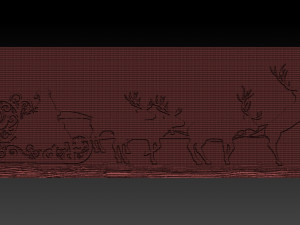 christmas relief Model do druku 3D
