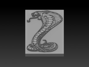 cobra snake relief 3D प्रिंट मॉडल