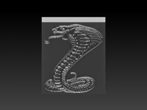 cobra snake relief 3D प्रिंट मॉडल