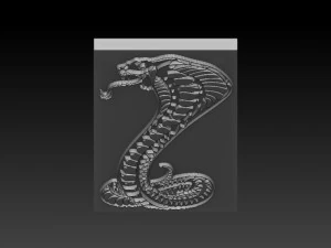 cobra snake relief 3D Print Model
