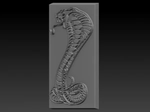 cobra snake relief 3D Print Model