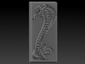 cobra snake relief 3D प्रिंट मॉडल