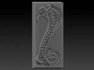 cobra snake relief 3D Print Model