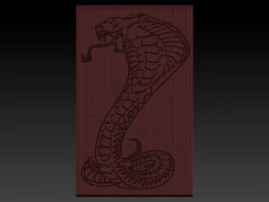 cobra snake relief 3D Print Model