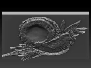coconut relief 3D Print Model