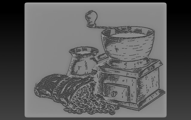 coffee relief 3D Принт Модель .c4d .max .obj .3ds .fbx .stl .blend 