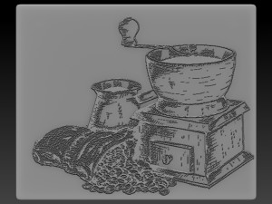 coffee relief 3D Принт Модель