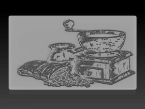 coffee relief 3D Print Model