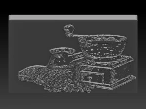 coffee relief 3D Print Model