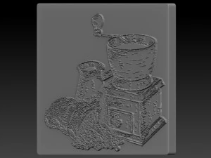 coffee relief 3D Print Model
