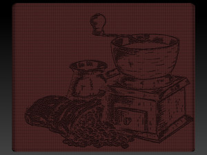 coffee relief 3D Принт Модель