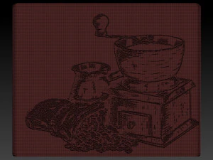 coffee relief 3D Print Model