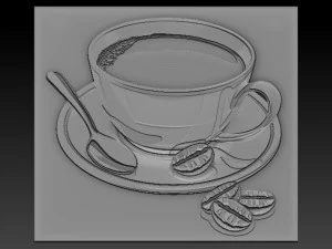 coffee relief 3D Print Model