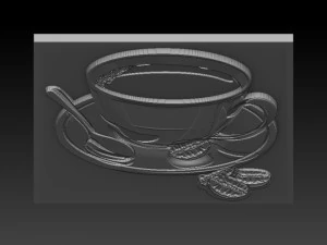 coffee relief 3D Print Model