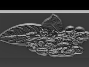 coffee beans relief 3D-Druckmodell