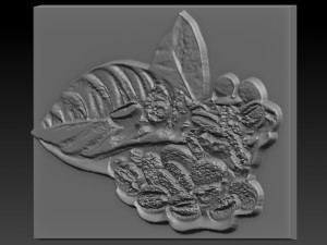 coffee beans relief 3D-Druckmodell