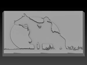 ковбойское облегчение 3D Принт Модель