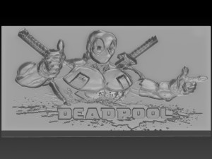 deadpool relief Modèles 3D en vedette