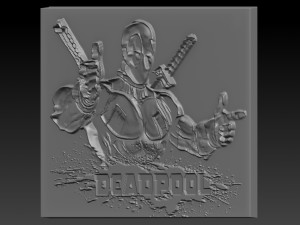 deadpool relief Modèles 3D en vedette