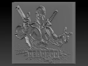 deadpool relief 3D Print Model