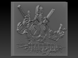deadpool relief Modèles 3D en vedette