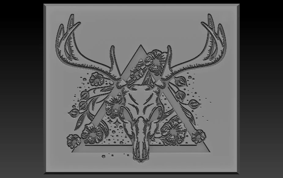 deer head relife 3D Print Model .c4d .max .obj .3ds .fbx .stl .blend 