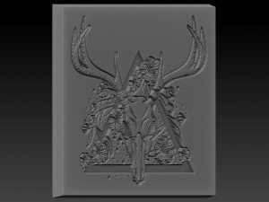 deer head relife 3D Baskı Modeli