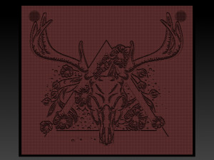 deer head relife 3D Baskı Modeli