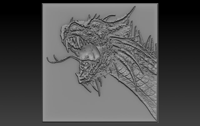 dinosaur head relief Modelo de Impressão 3D .c4d .max .obj .3ds .fbx .stl .blend 