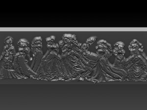 disney princes relief 3D Принт Модель