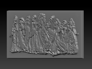disney princes relief 3D Принт Модель